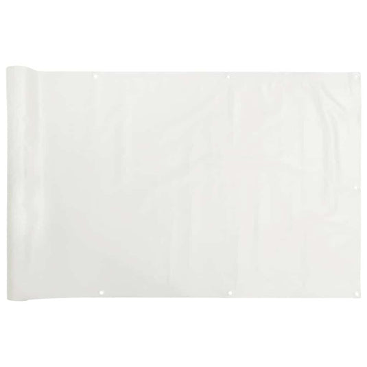 Vidaxl balkonscherm 300x75 cm pvc wit