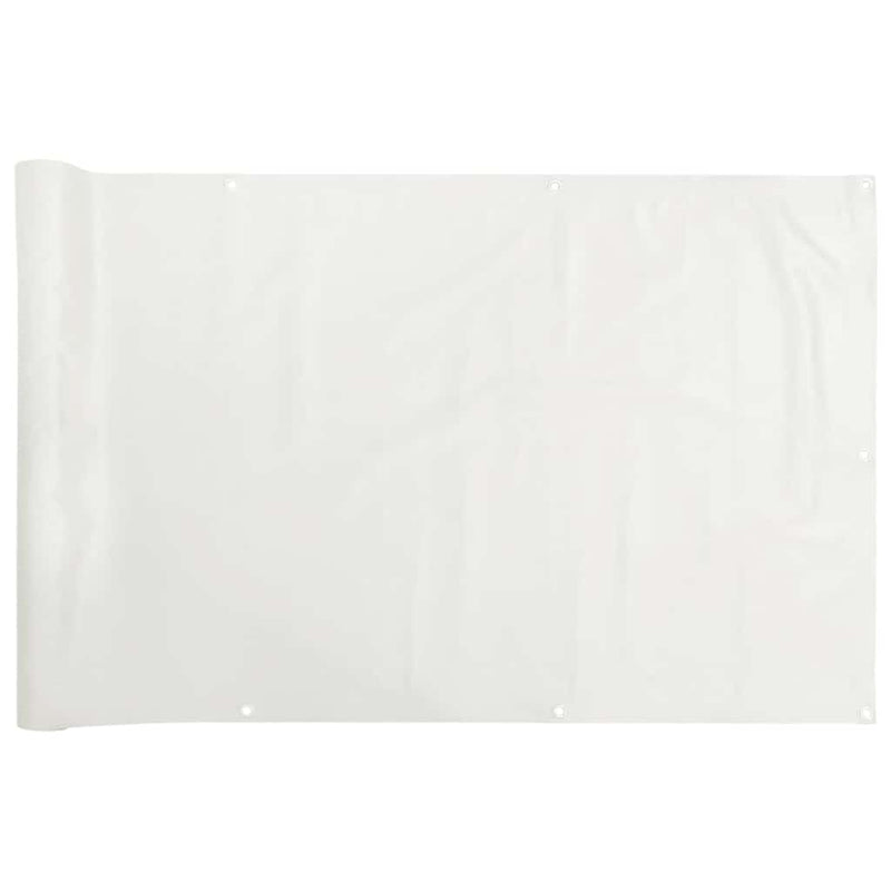 Load image into Gallery viewer, Vidaxl balkonscherm 300x75 cm pvc wit
