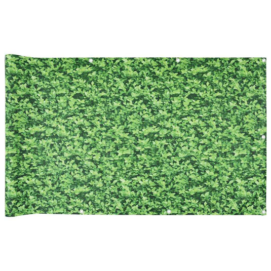 Vidaxl balkonscherm plantpatroon 700x75 cm pvc groen