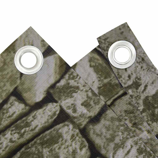 Vidaxl balkonscherm steenpatroon 300x75 cm pvc
