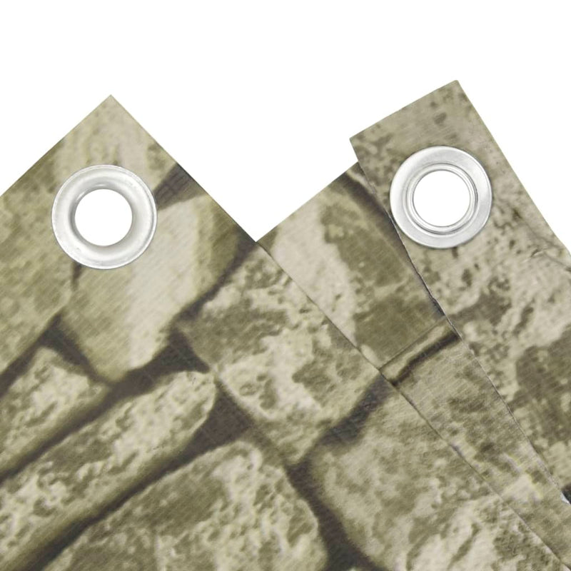 Load image into Gallery viewer, Vidaxl balkonscherm steenpatroon 1000x75 cm pvc

