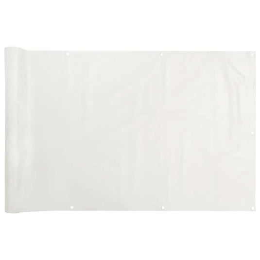 Vidaxl balkonscherm 400x90 cm pvc wit