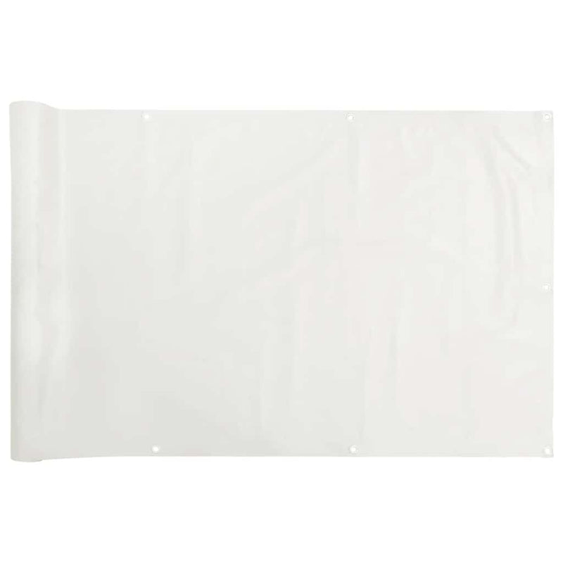 Load image into Gallery viewer, Vidaxl balkonscherm 400x90 cm pvc wit
