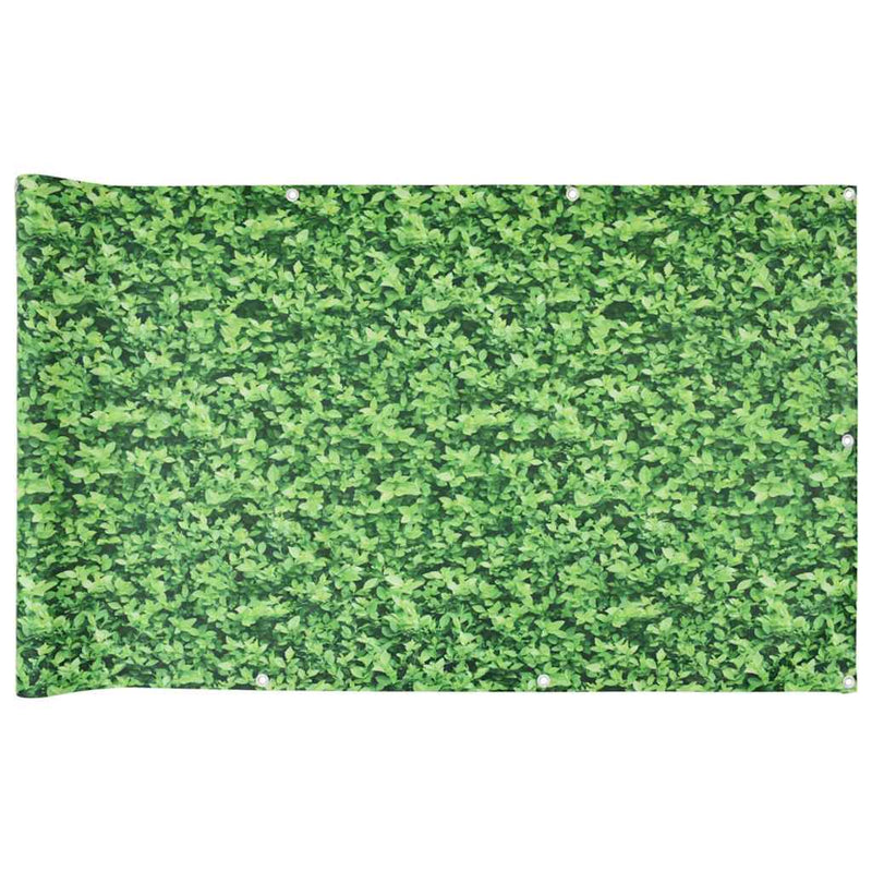 Load image into Gallery viewer, Vidaxl balkonscherm plantpatroon 300x90 cm pvc groen
