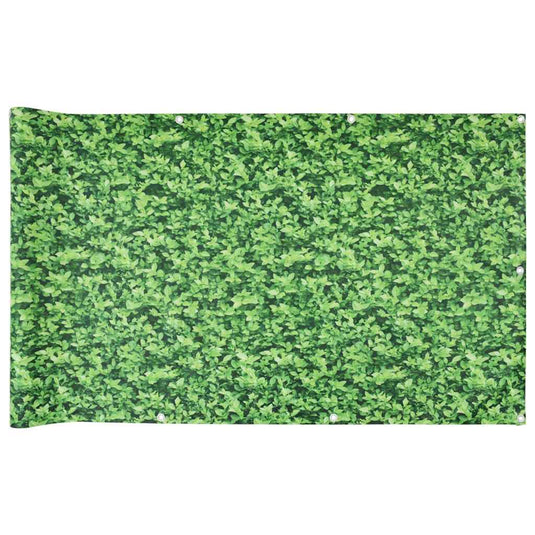 Vidaxl balkonscherm plantpatroon 300x90 cm pvc groen