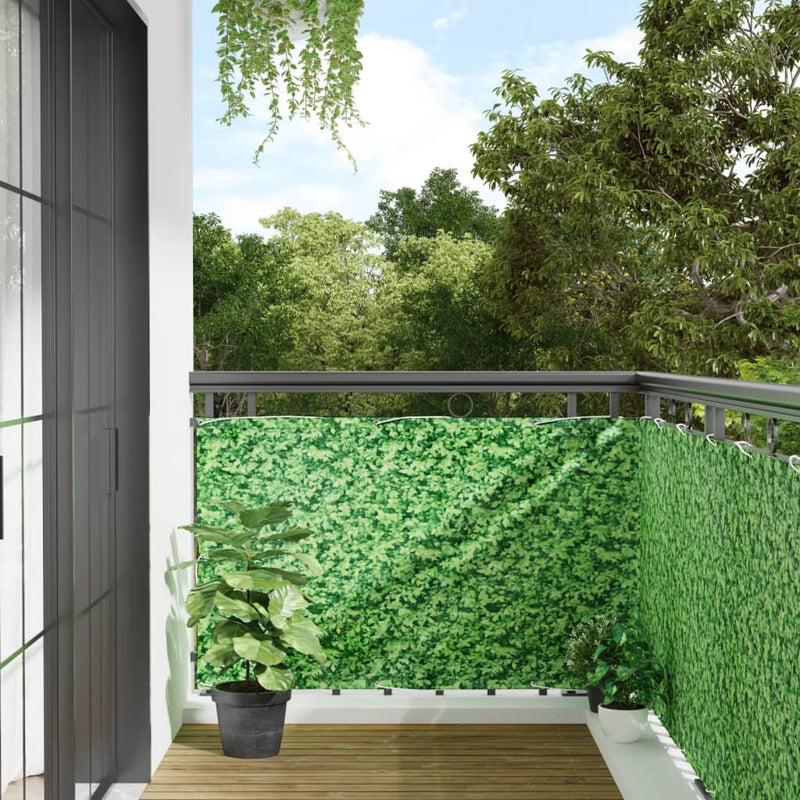 Load image into Gallery viewer, VidaXL Balkonscherm plantpatroon 800x90 cm PVC groen
