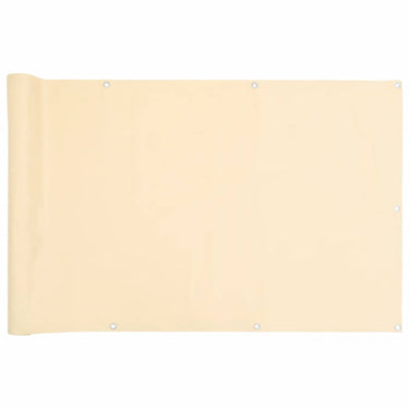 Vidaxl balkonscherm 1000x120 cm pvc crèmekleurig