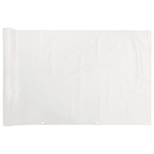 Vidaxl balkonscherm 500x120 cm pvc wit