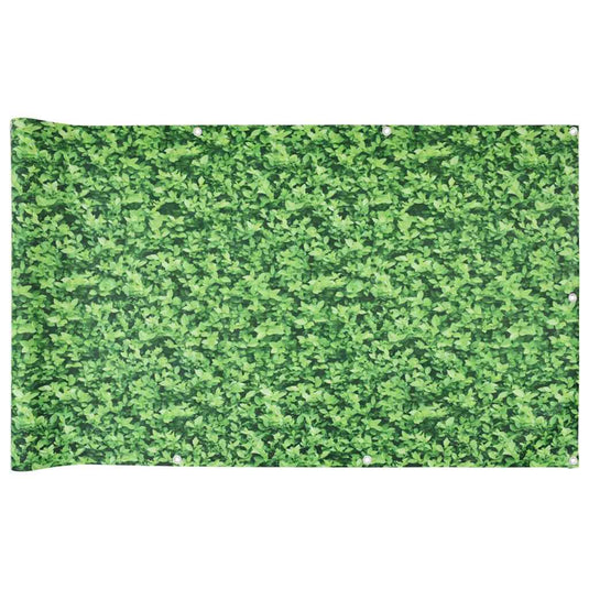 Vidaxl balkonscherm plantpatroon 600x120 cm pvc groen
