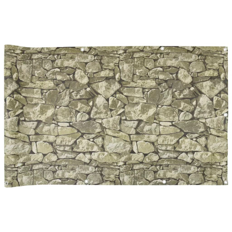 Load image into Gallery viewer, Vidaxl balkonscherm steenpatroon 500x120 cm pvc
