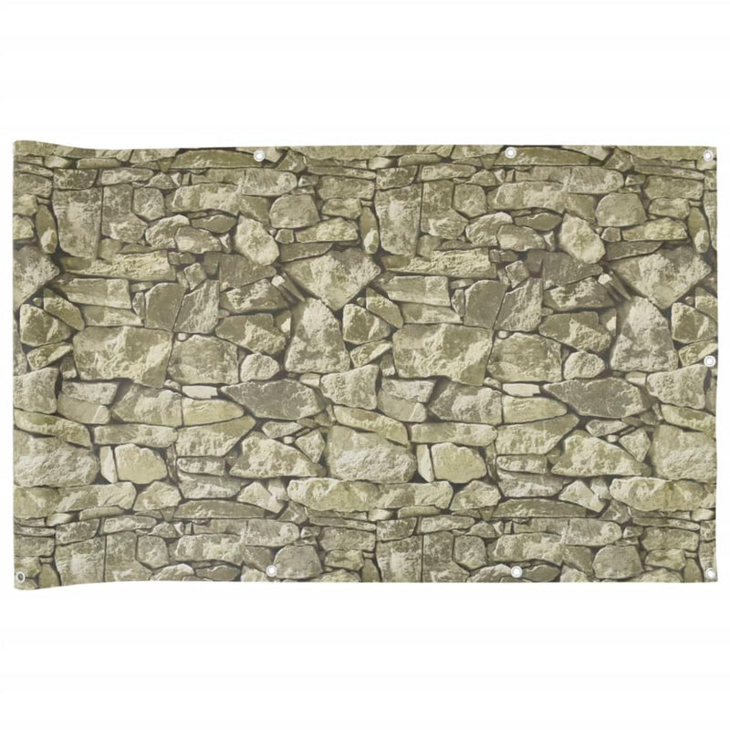 Load image into Gallery viewer, Vidaxl balkonscherm steenpatroon 1000x120 cm pvc
