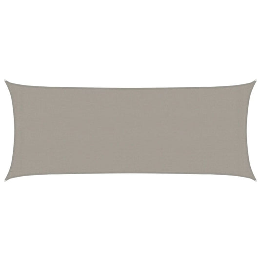 Vidaxl zonnezeil 160 g m² rechthoekig 2x5 m hdpe lichtgrijs