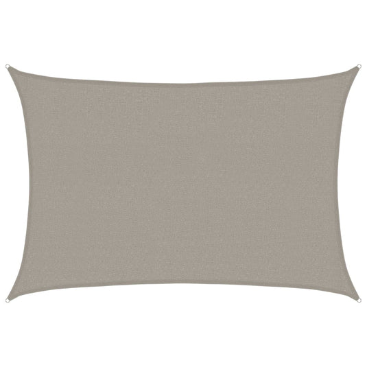 VidaXL Zonnezeil 160 g m² rechthoekig 2,5x4 m HDPE lichtgrijs