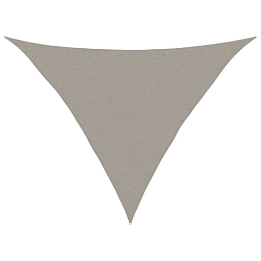 Vidaxl zonnezeil 160 g m² driehoekig 2,5x2,5x3,5 m hdpe lichtgrijs
