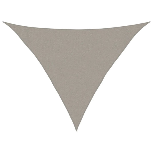 Vidaxl zonnezeil 160 g m² driehoekig 3x3x4,2 m hdpe lichtgrijs