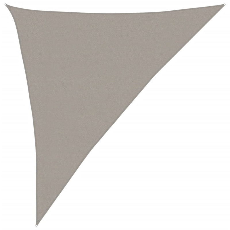 Load image into Gallery viewer, Vidaxl zonnezeil 160 g m² driehoekig 3x4x5 m hdpe lichtgrijs
