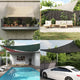 Vidaxl zonnezeil 160 g m² driehoekig 4x5x6,8 m hdpe lichtgrijs