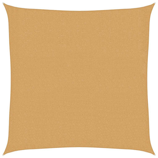 Vidaxl zonnezeil 160 g m² vierkant 2,5x2,5 m hdpe zandkleurig