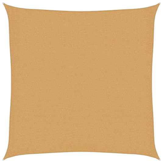 Vidaxl zonnezeil 160 g m² vierkant 3,6x3,6 m hdpe zandkleurig