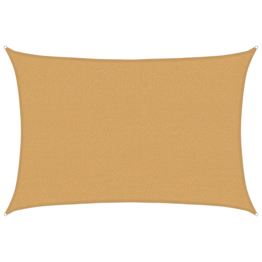 Vidaxl zonnezeil 160 g m² rechthoekig 2,5x4 m hdpe zandkleurig