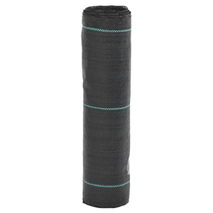 Vidaxl onkruidmembraan zwart 0,5x50 m pp