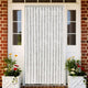 Vidaxl vliegengordijn 118x220 cm chenille lichtgrijs en wit