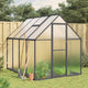VidaXL Tuinkas met basisframe 224x169x195 cm aluminium antracietkleur