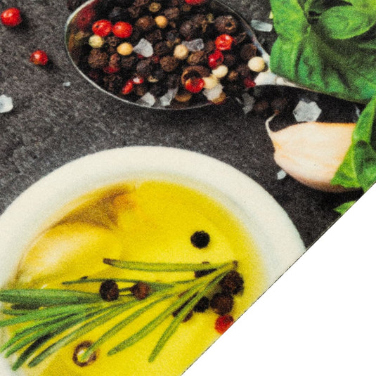 Vidaxl keukenmat wasbaar kruidenprint 60x180 cm fluweel