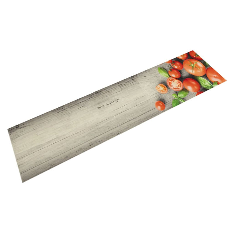 Load image into Gallery viewer, Vidaxl keukenmat wasbaar tomatenprint 60x300 cm fluweel
