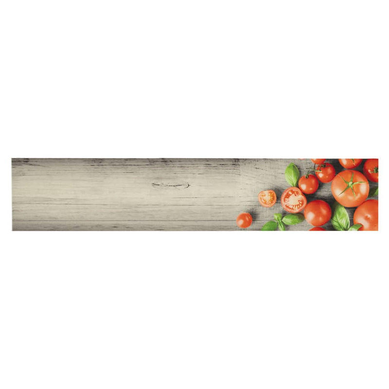 Load image into Gallery viewer, Vidaxl keukenmat wasbaar tomatenprint 60x300 cm fluweel

