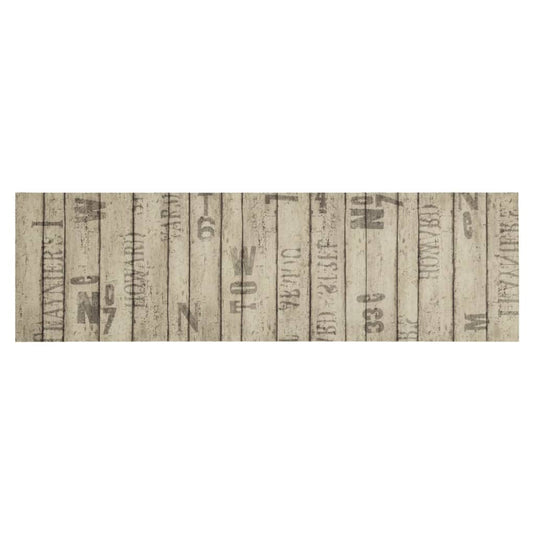 Vidaxl keukenmat wasbaar hekprint 45x150 cm fluweel