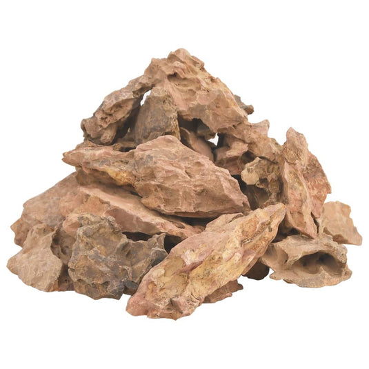 Vidaxl lavasteen 25 kg 1-10 cm bruin