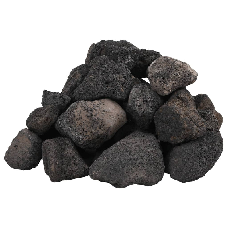 Load image into Gallery viewer, Vidaxl lavastenen 25 kg 5-8 cm zwart
