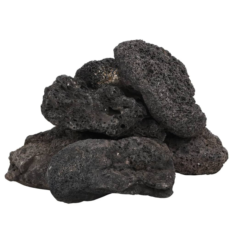 Load image into Gallery viewer, Vidaxl lavastenen 25 kg 10-30 cm zwart
