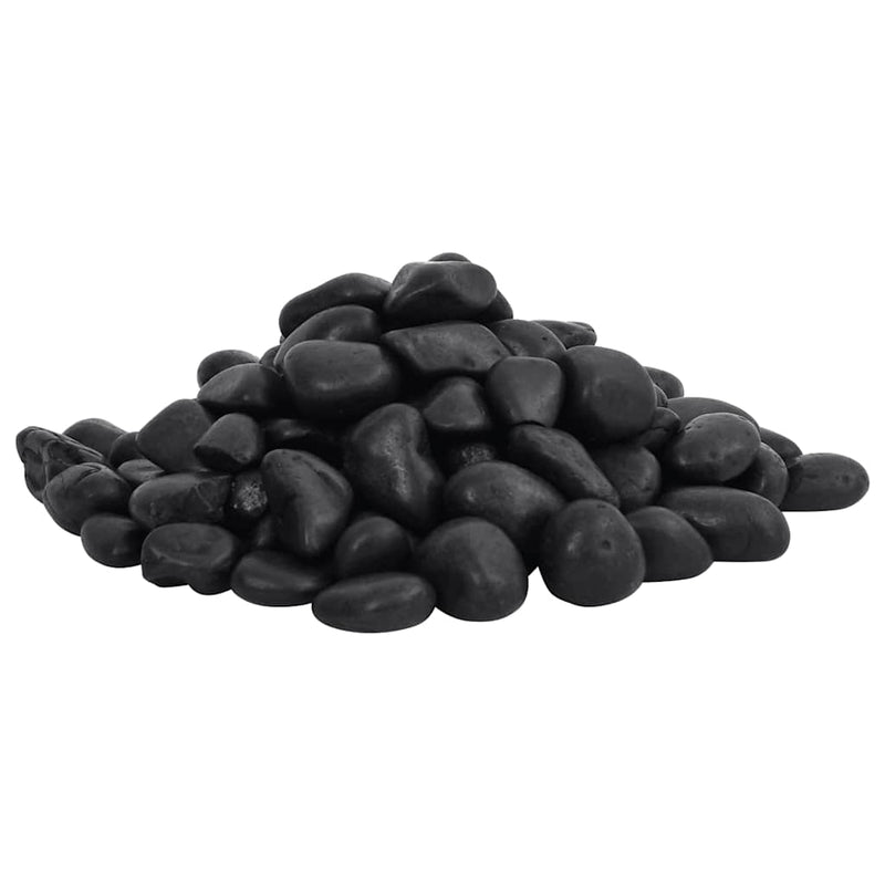 Load image into Gallery viewer, Vidaxl kiezelstenen gepolijst 2-5 cm 25 kg zwart
