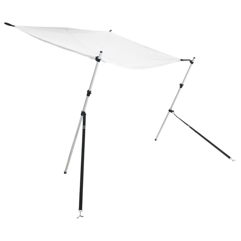 Load image into Gallery viewer, Vidaxl schaduwdoekset t-top 174x205x(115-194) cm wit

