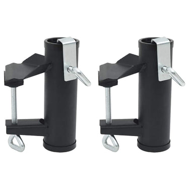 Vidaxl parasolklemmen voor balkon 2 st 25-38 mm staal