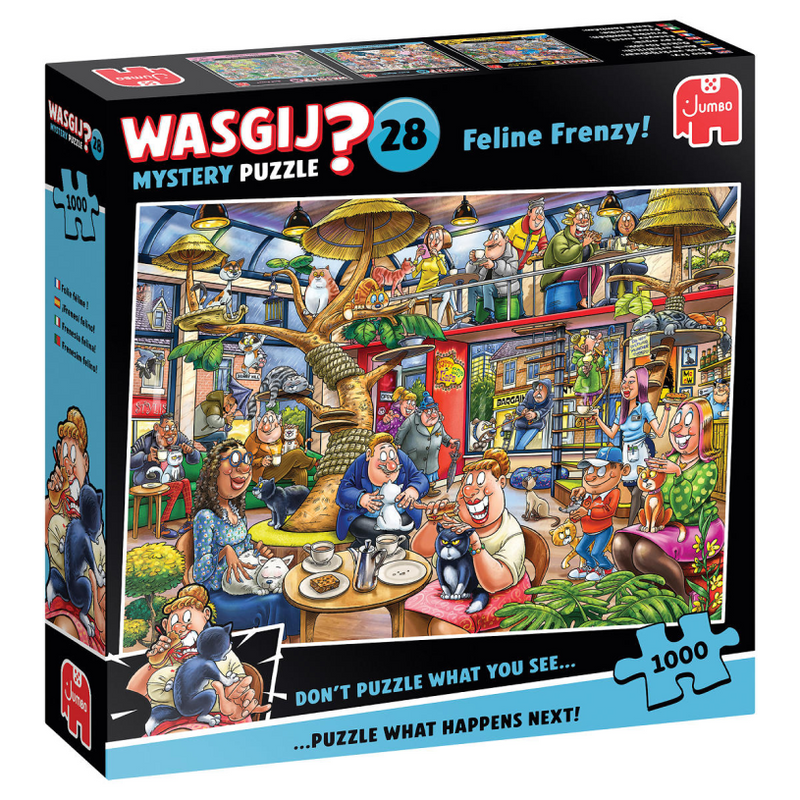 Load image into Gallery viewer, Jumbo wasgij mystery 28 - kat-en-muisspel! - 1000 stukjes puzzel - legpuzzel
