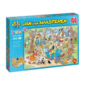 Jumbo jan van haasteren junior puzzel 21 de vrijmarkt 240 stukjes