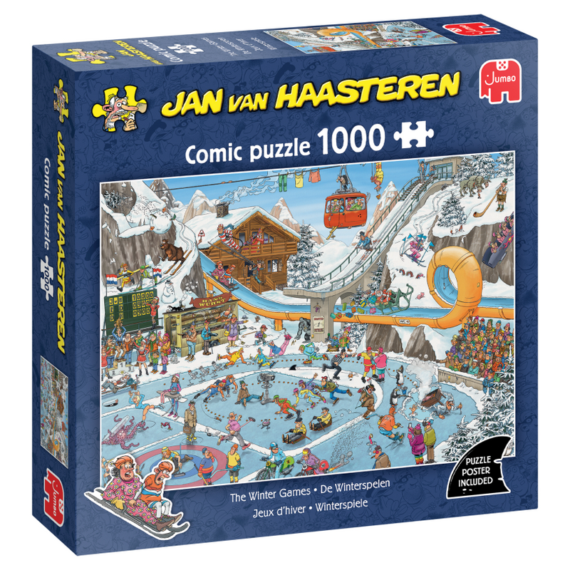 Load image into Gallery viewer, Jumbo jan van haasteren legpuzzel - winterspelen, 1000st.
