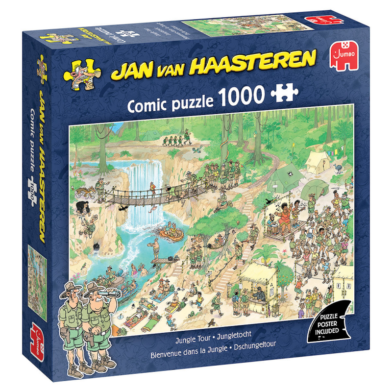 Load image into Gallery viewer, Jumbo puzzel 1000 st. jvh - de jungletocht
