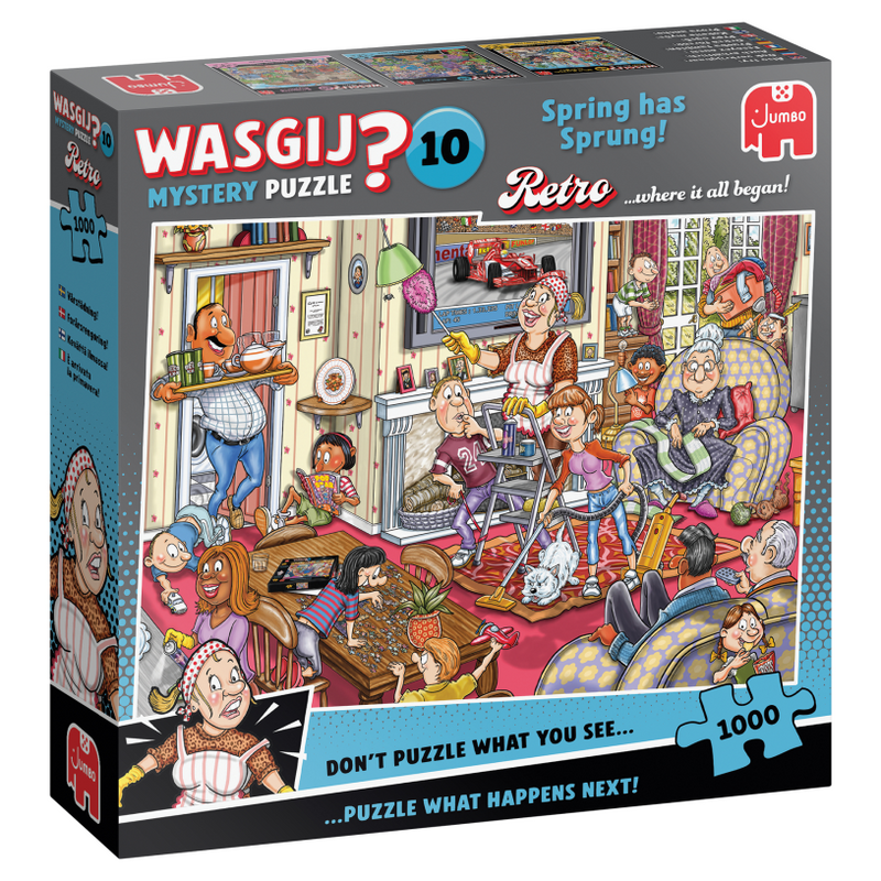 Load image into Gallery viewer, Jumbo wasgij retro mystery 10 - de voorjaars-schoonmaak! - 1000st.
