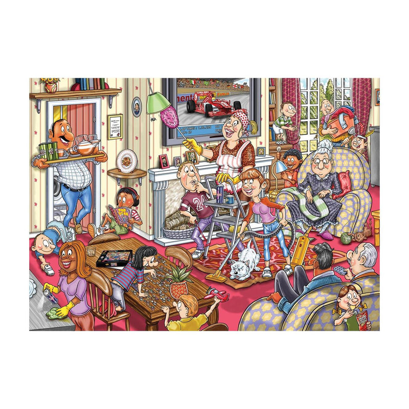Afbeelding laden in galerijviewer, Jumbo wasgij retro mystery 10 - de voorjaars-schoonmaak! - 1000st.
