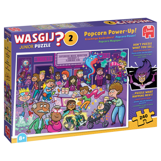 Jumbo puzzel 240 st. wasgij junior 2 - krachtige kaskrakers!