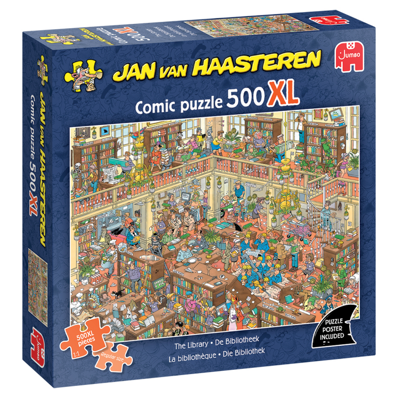 Load image into Gallery viewer, Jumbo puzzel 500xl st. jvh - de bibliotheek
