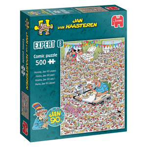 Jumbo jan van haasteren puzzel expert 8 hoera jan 90 jaar! 500 stukjes