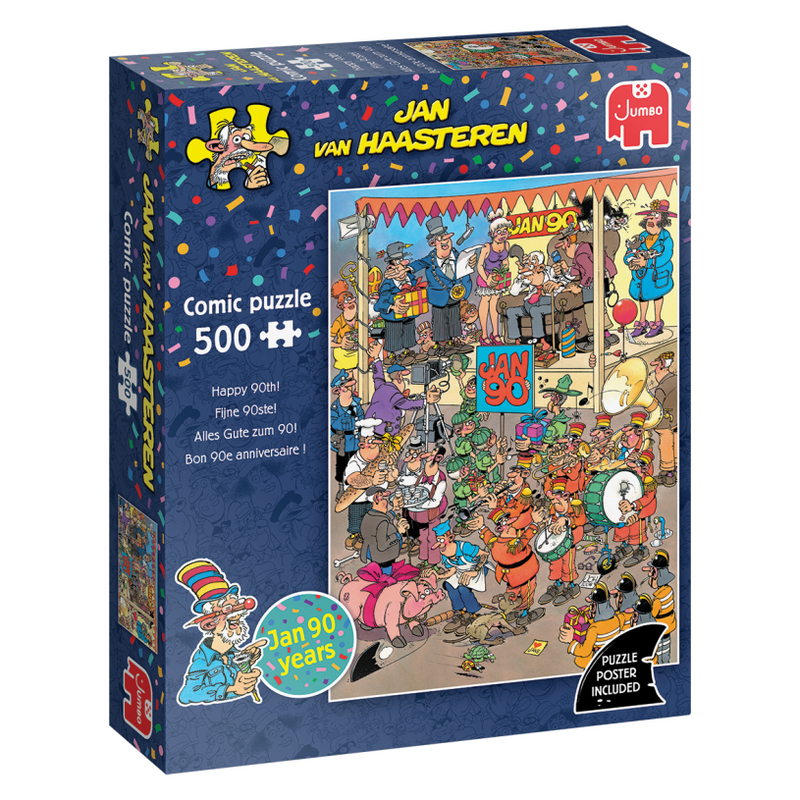 Load image into Gallery viewer, Jumbo puzzel 500 st. jvh - fijne 90ste!
