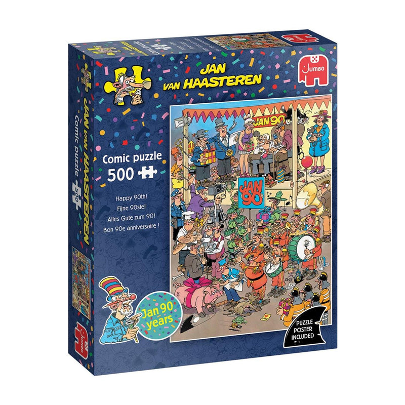 Afbeelding laden in galerijviewer, Jumbo jan van haasteren puzzel fijne 90ste 500 stukjes
