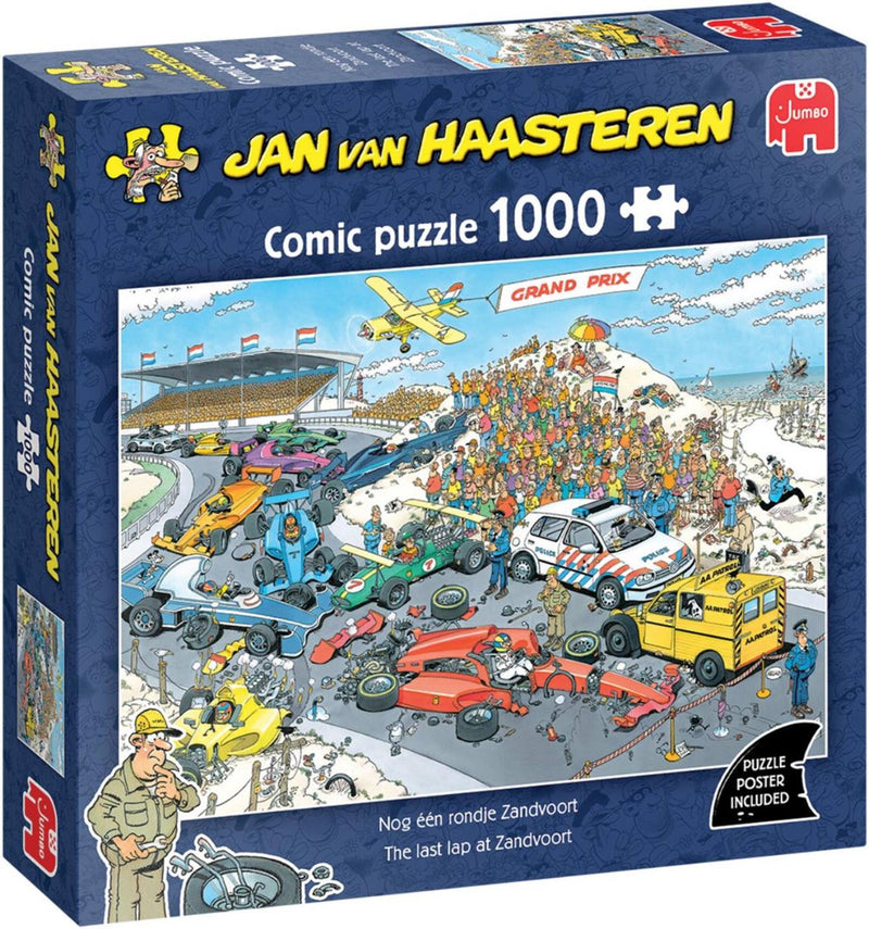 Load image into Gallery viewer, Jumbo jan van haasteren puzzel dutch grand prix - nog één rondje zandvoort 1000 stukjes
