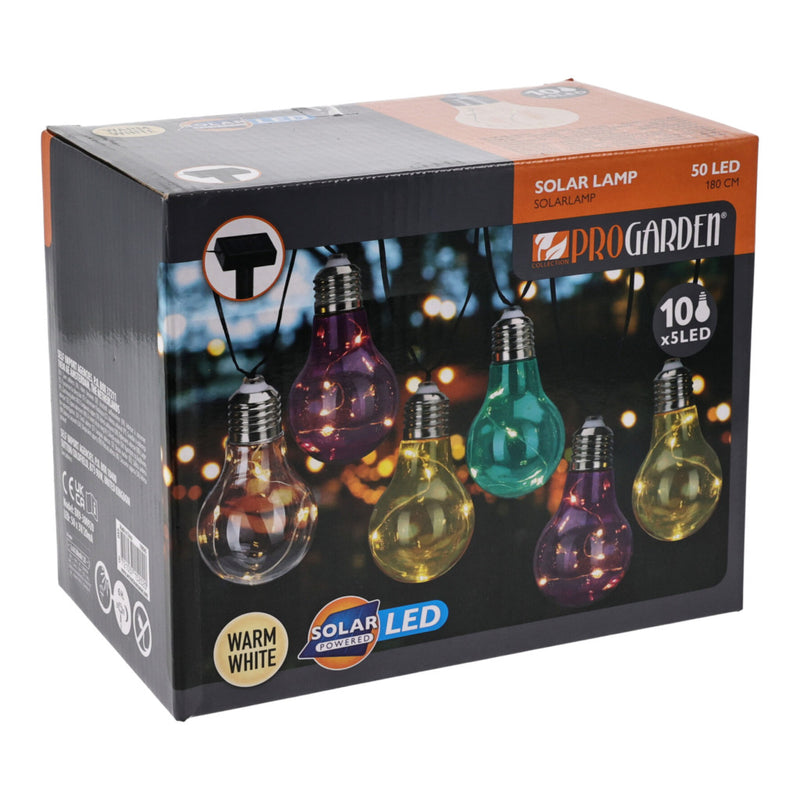 Afbeelding laden in galerijviewer, Pro garden solar feestverlichting 10x5 led 180 cm
